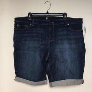 Brand New Mid Rise 10” Bermuda Shorts, Indigo